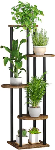 Miniatura 10 de AZERPIAN - Soporte para plantas de 3 niveles, estante de metal para plantas de interior, para múltiples plantas, soportes de esquina para flores