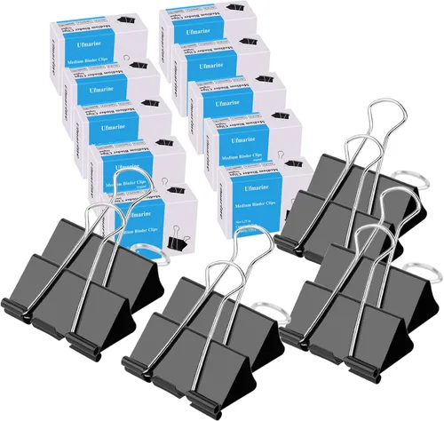 Miniatura 9 de Ufmarine Clips de carpeta extra grandes de 2 pulgadas, (40 piezas) clips de papel grandes para oficina