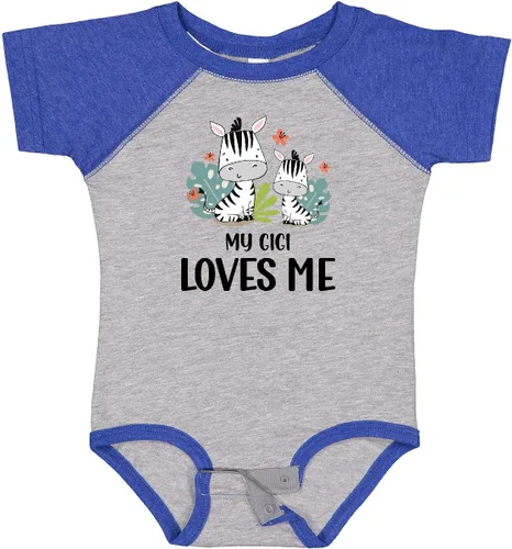 Miniatura 8 de inktastic Body para bebé Zebra My Gigi Loves Me