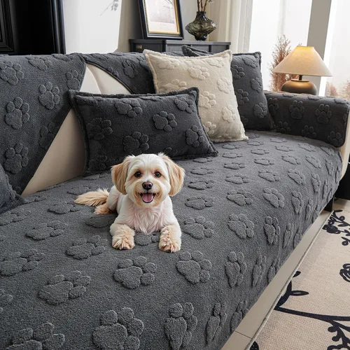 Miniatura 12 de MYSKY HOME Funda lavable para sofá para perros y mascotas, protector antideslizante para sofá, alfombra para perros, protector de muebles, fundas