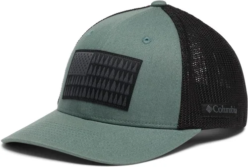 Miniatura 252 de Columbia - Gorra de malla con bandera con árboles unisex para adultos, corona alta