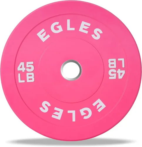 Miniatura 11 de EGLES Placas de Peso Olímpicas de Colores Vibrantes, Placas de Barra de Goma, Placa Parachoques de Goma Virgen Estándar de 2 Pulgadas de 10 15 25 35