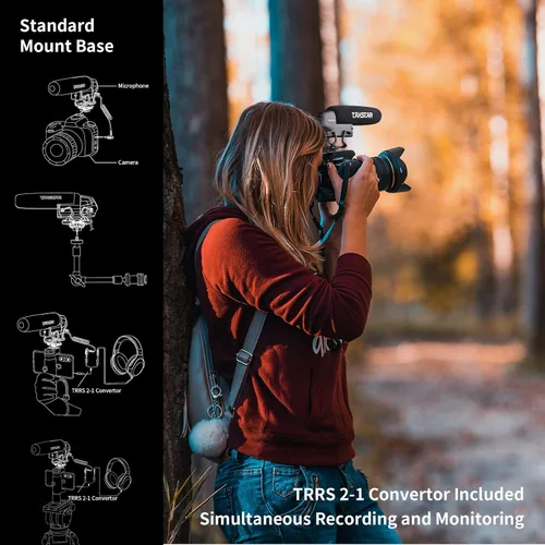 Miniatura 7 de TAKSTAR SGC-600 Micrófono universal para escopeta, micrófono de video para iPhone, teléfono Android, cámara Canon/Nikon/Sony y videocámara