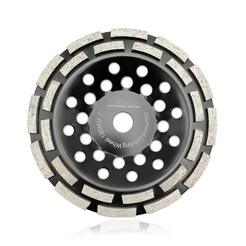 Miniatura 10 de SHDIATOOL Rueda de copa de molienda de diamante de fila turbo de 4-1/2 pulgadas para ladrillo de mampostería de mármol de granito de hormigón se