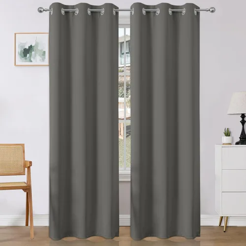 Miniatura 22 de Joydeco Cortinas opacas para dormitorio de 72 pulgadas de largo, 2 paneles de cortinas con aislamiento térmico para oscurecer la habitación