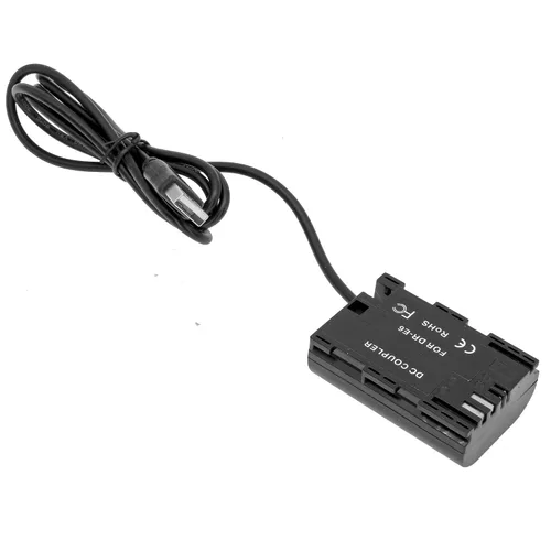 Miniatura 4 de GyroVu Reemplazo de batería USB a DUMMY para CANON LP-E6 40" Cable adaptador