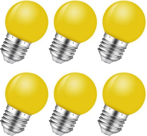 Miniatura 13 de Bombilla de luz nocturna, bombillas LED de 1 W, bombillas G14 G45 E26, bombillas de ahorro de energía, equivalente a 5 W, blanco frío de 6500 K