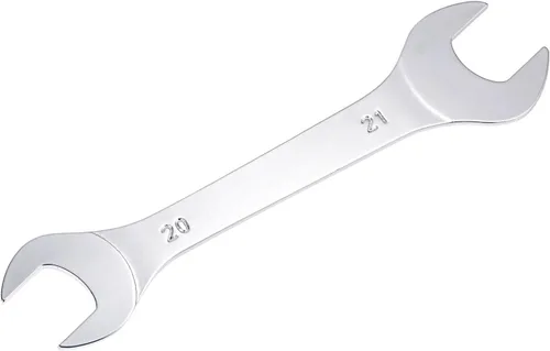 uxcell Llave fina de extremo abierto, 0.787 in x 0.827 in, espejo métrico, acero cromado de alto carbono, para mantenimiento doméstico y