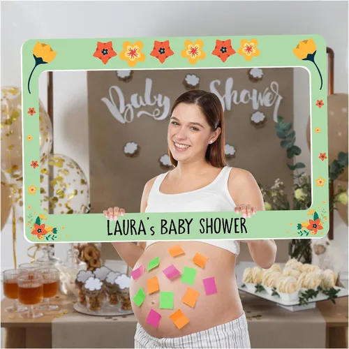 Miniatura 19 de SPEEDYORDERS Cute Cats - Marco de fotos para baby shower, marco de fotos personalizado, marco de fotos personalizado para cabina de fotos (papel)