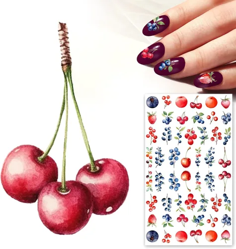 Miniatura 5 de Calcomanías de uñas (5 hojas) FLONZNAIL Sweet Night Coctail Dinner Decoración de uñas