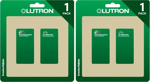 Miniatura 8 de Lutron CW-2-WH-12 Placa de pared Decorador Claro blanca de 2 Gang (paquete de 12) CW-2-WH Blanco