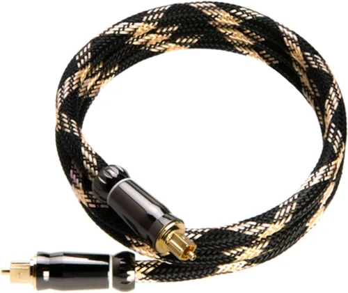 Cables Direct Online Cable de audio óptico Toslink de alta fidelidad de 1.5 pies, cable de fibra óptica digital de alta fidelidad para cine en casa,