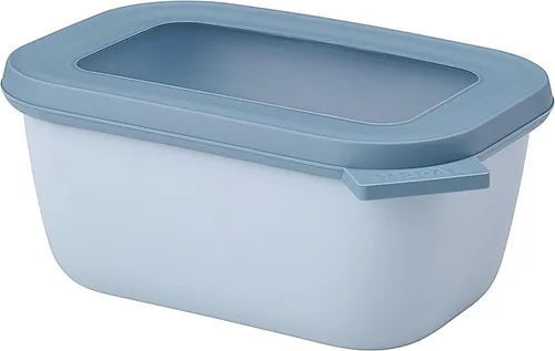 Miniatura 47 de Mepal Cirqula - Recipiente circular rectangular para almacenar y servir alimentos con tapas transparentes, perfecto para preparación de alimentos