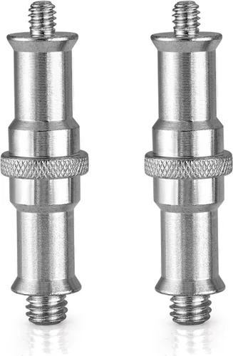 Miniatura 9 de NEEWER ST23 - Paquete de 3 adaptadores de rosca estándar de 1/4 a 3/8 pulgadas, adaptador de rosca para soporte de luz de estudio, adaptador
