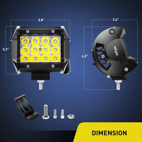 Miniatura 2 de Nilight luz antiniebla. Barra de luces ledes para manejo todoterreno