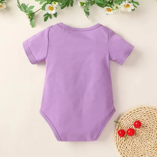 Miniatura 4 de Newborn Infant Baby Girls Clothes Bodysuit Girl Print Infant Baby Romper Boy Sleeve Short Rainbow Princess