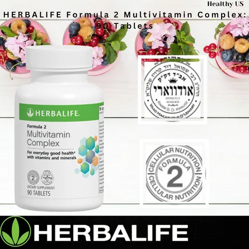 Miniatura 6 de HERBALIFE Formula 2 Multivitamin Complex: 90 Tablets, for Everyday Good Health, Promotes Healthy Bones, Skin and Hair. with Folic Acid, Calcium and
