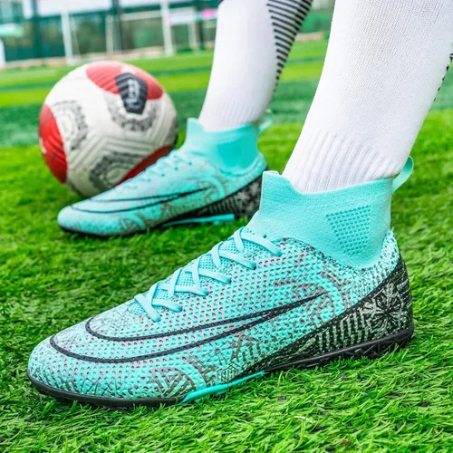 Miniatura 5 de Zapatos de fútbol para interiores, zapatos de fútbol de césped para hombres y mujeres, botas de fútbol TF para adultos, zapatos de entrenamiento
