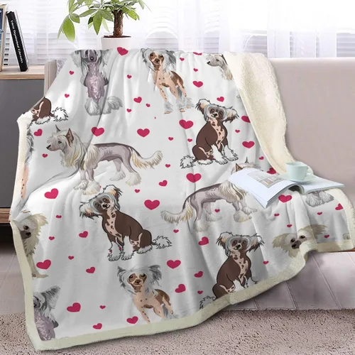 Miniatura 42 de BlessLiving Golden Retriever - Manta con patrones densos de perros, manta de forro polar Sherpa para sofá cama, manta suave y acogedora