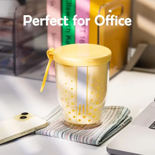 Miniatura 4 de Vasos de frutas de viaje de 25 onzas para automóvil, taza de almacenamiento de ensalada de frutas con tenedor y tapas, recipientes reutilizables a