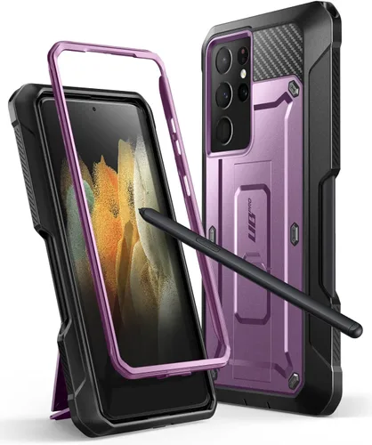 SUPCASE Unicorn Beetle Pro Series - Funda para Samsung Galaxy S21 Ultra 5G (versión 2021), carcasa de doble capa resistente con ranura para S Pen