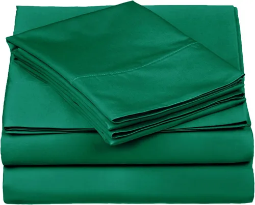 Miniatura 22 de Superior Juego de sábanas de algodón egipcio de 530 hilos, 1 sábana bajera elástica con bolsillo profundo, 1 sábana encimera, 2 fundas de almohada