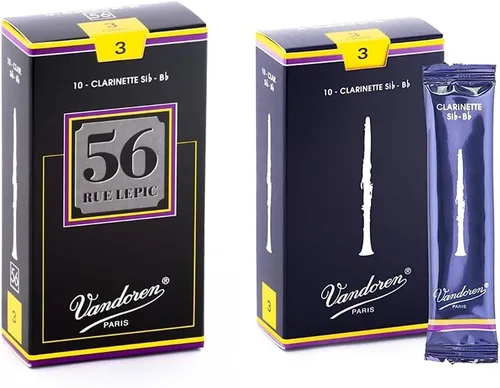 Miniatura 9 de Lengüetas Rue Lepic para clarinete 56 con resistencia 2.5 Vandoren CR5025 Bb, caja de 10.