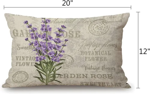 Miniatura 55 de Fundas de almohada de 12 x 20 pulgadas, decoración rústica de granja, sé feliz, fundas de almohada de algodón y lino, citas inspiracionales con Jcp20