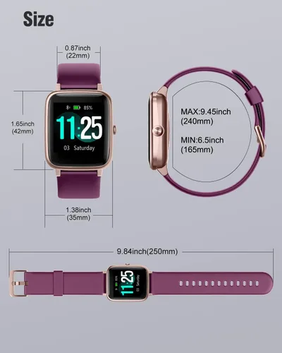 Miniatura 8 de Reloj Fitness Tracker Relojes Fitness para Hombres Mujeres (Hacer/Atender Llamadas), Reloj Inteligente de 1.85" para iPhone/Teléfonos Android