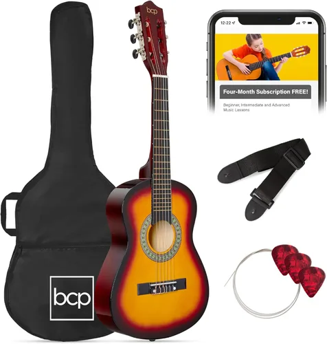 Miniatura 23 de Best Choice Products Kit de Iniciación de Guitarra Acústica de Madera Completa para Principiantes de 38 Pulgadas con Funda de Transporte, 6 Púas