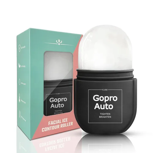 Rodillo de hielo en forma de cubo para cara, rodillo facial de hielo para ojos, cuello, tonifica y aprieta la piel de forma natural, bolsas para los