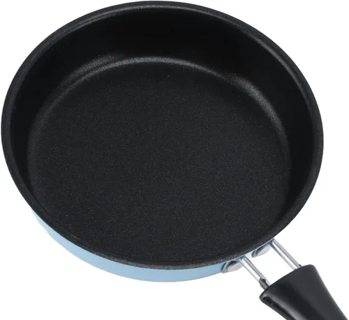 Miniatura 8 de VBESTLIFE Mini sartén, mini sartén de acero para huevos y tortillas con mango largo, sartén de 4.9 pulgadas, ahorro de energía para calentamiento