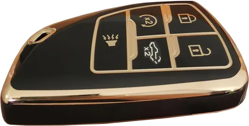 Miniatura 5 de Funda para llavero GMC, control remoto sin llave, carcasa de llave inteligente con llavero compatible con GMC Yukon Chevy Chevrolet Suburban Tahoe
