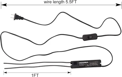Miniatura 5 de HB-C02TE 3KV Fuente de alimentación para señal de neón de vidrio Luz electrónica de neón luces transformador con enchufe negro Negro2