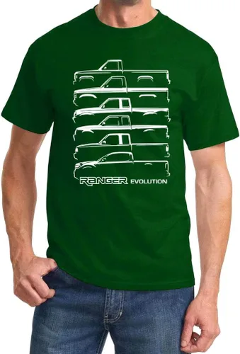 Miniatura 7 de Ford Ranger Pickup Truck Evolution Classic Outline Design Camiseta