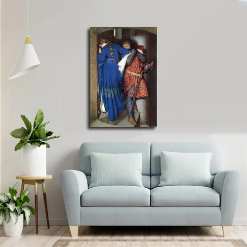Miniatura 5 de Hellelil And Hildebrand, The Meeting On The Turret Stairs - Póster de Frederick William Burton - Póster decorativo en lienzo para pared