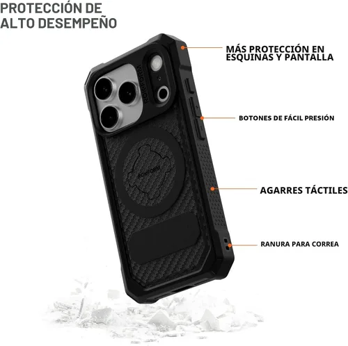 Miniatura 2 de Rokform Funda Rígida Compatible con iPhone 17 Pro, Cubierta Magnética (Negro)