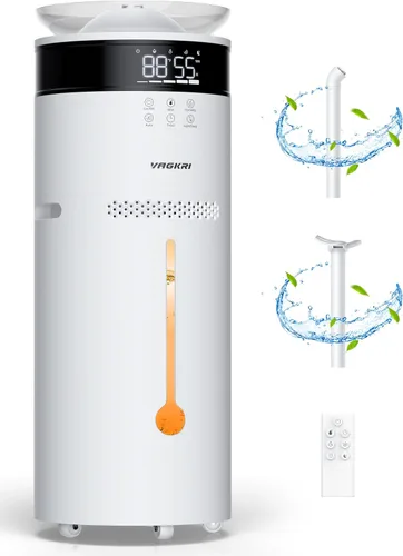 VAGKRI Humidificador para habitación grande, humidificador ultrasónico de niebla fría de 18 litros para dormitorio, hasta 1200 pies cuadrados, 5