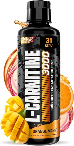 Miniatura 11 de Nutrex Research L-Carnitina 3000 (31 porciones, Berry Blast) Disparos líquidos, sin estimulantes Apoya la recuperación muscular para hombres
