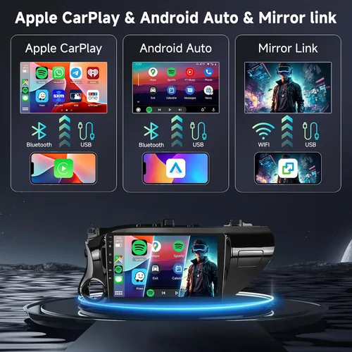 Miniatura 2 de [6G + 128G] Radio de coche de 8 núcleos para Toyota Hilux 2015-2020 Android estéreo de coche con Bluetooth GPS, pantalla táctil Hodozzy de 10.1