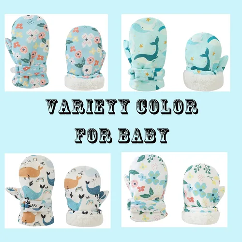 Miniatura 25 de Urban Virgin Guantes de invierno para bebés y niños pequeños, con forro polar, cálidos, impermeables, guantes de nieve para niños y niñas