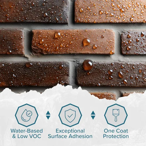Miniatura 4 de Polar Sellador impermeabilizante – 33 onzas líquidas – Acabado transparente invisible – Revestimiento impermeable para exteriores para interiores