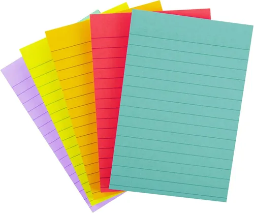 Miniatura 10 de Post-it Notas rayadas súper adhesivas, 5 blocs de notas adhesivas, 4 x 6 pulgadas, 2 veces más poder de adherencia, suministros escolares, productos