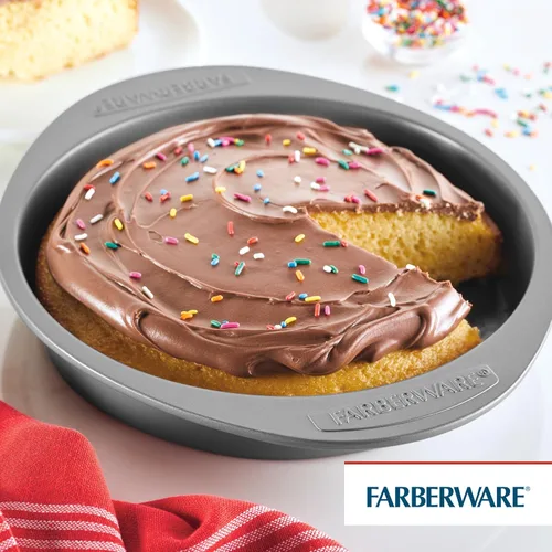 Miniatura 6 de Farberware - Charola de horno de 9 por 13 pulgadas, antiadherente, Round, 9, Plateado