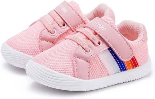 BMCiTYBM Zapatos para bebé niño y niña suaves antideslizantes ligeros para caminar en el primer paso 6 9 12 18 24 meses