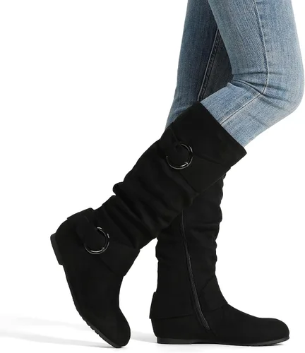 Miniatura 7 de DREAM PAIRS Women's Knee High Low Hidden Wedge Boots