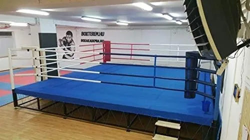 Miniatura 3 de Tapete de lona para piso de MMA - Para lucha libre, boxeo, gimnasia y artes marciales Negro (Black Canvas)