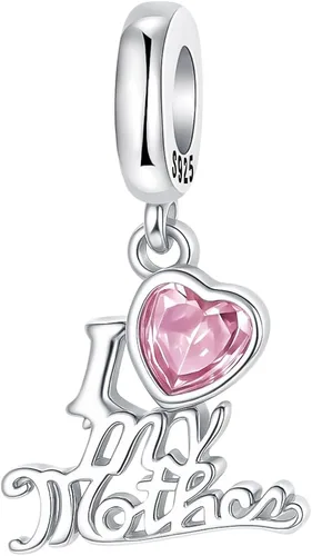 Miniatura 178 de LUXILLA Abalorio de plata de ley 925 para madre, hija, abuela, para familia, amor, madre, hija, abuela, para pulseras, collares, dijes, abalorios