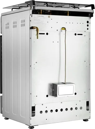 Miniatura 7 de Cocina de gas independiente de 20 pulgadas, estufa de gas de 4 quemadores con horno de 65 L, cuerpo de acero inoxidable 201, puerta de vidrio