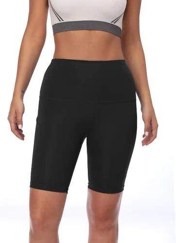 Miniatura 4 de NELEUS Pantalones cortos de compresión para mujer con bolsillo